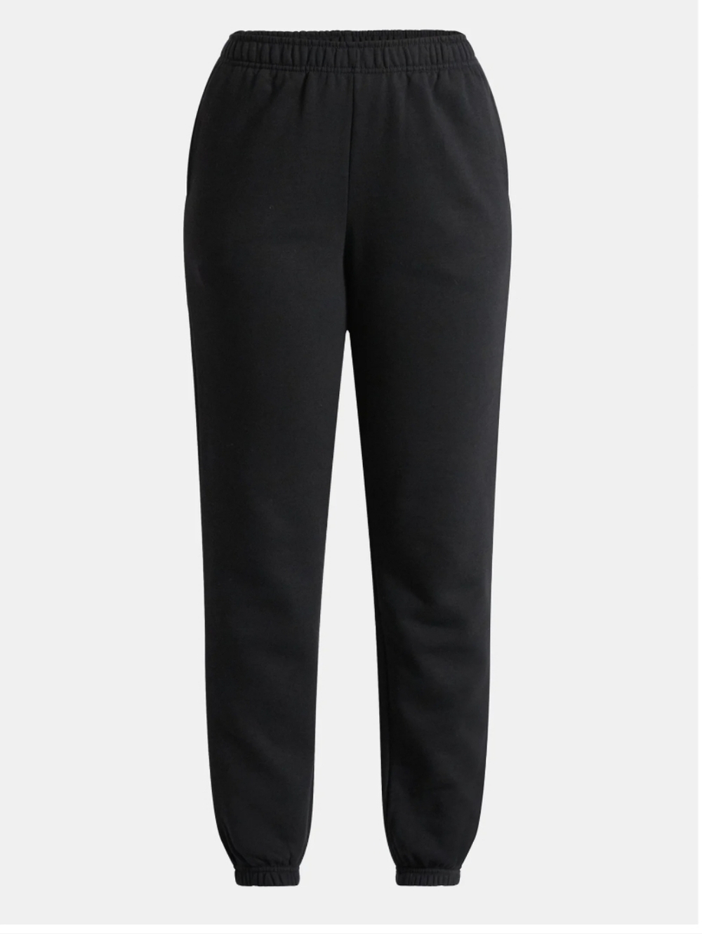 Sz XL Black Elastic Waist Sweatpants No Boundaries Soft Fleece Joggers Pockets